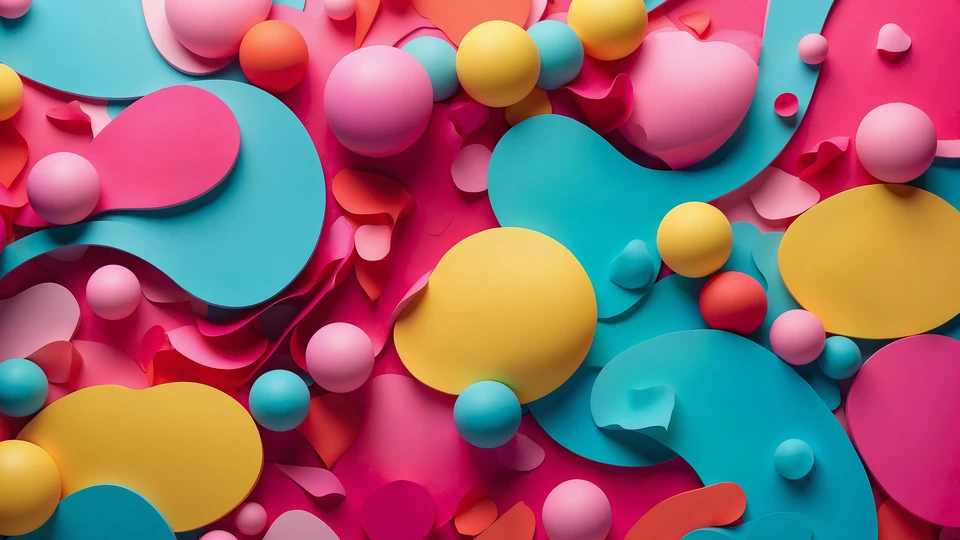 Joyful Abstract 3D Background