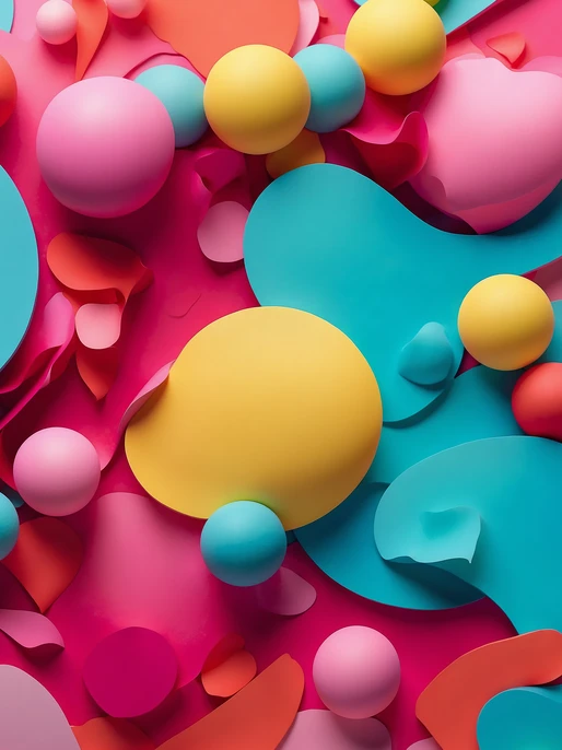 Joyful Abstract 3D Background