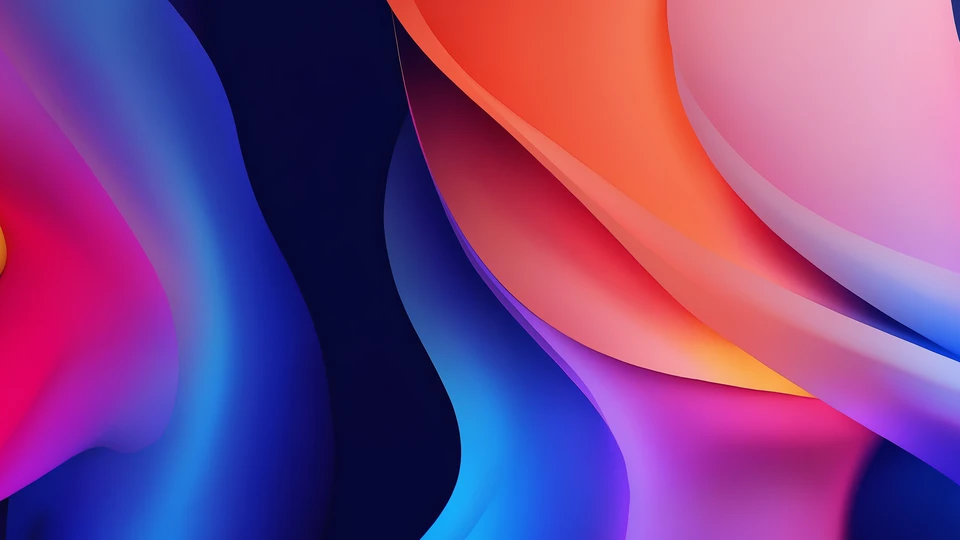 Chromatic Abstract Art iPhone Screen