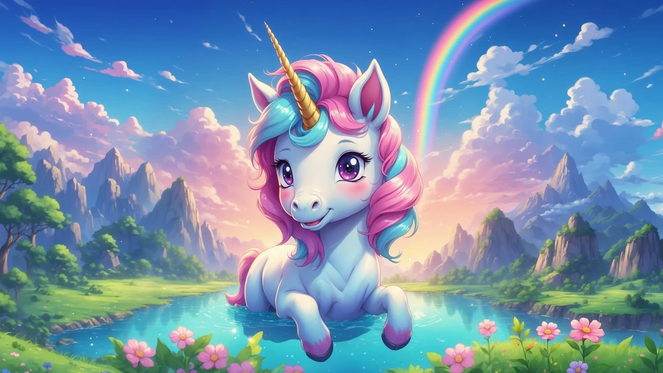 Rainbow Unicorn Wallpaper