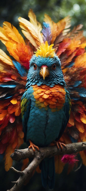 Colorful Tropical Bird Wallpaper