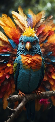 Colorful Tropical Bird Wallpaper