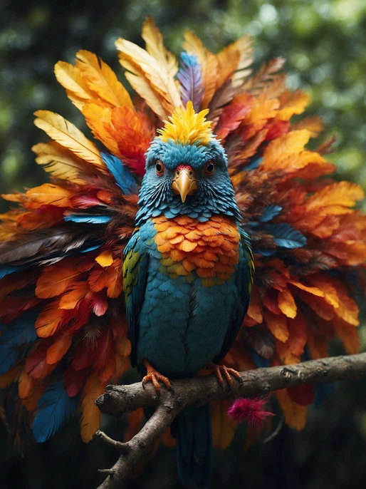 Colorful Tropical Bird Wallpaper