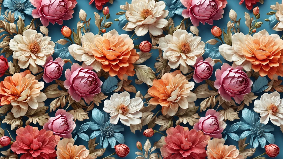 Flower Seamless Pattern Wallpaper