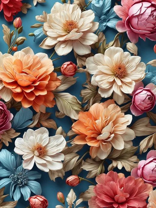 Flower Seamless Pattern Wallpaper