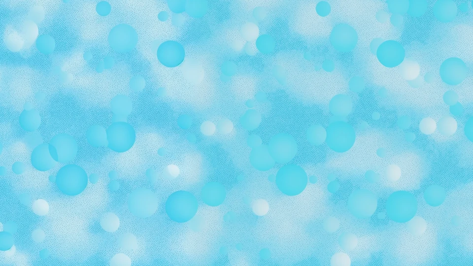 Blue Bubbles Pattern Wallpaper