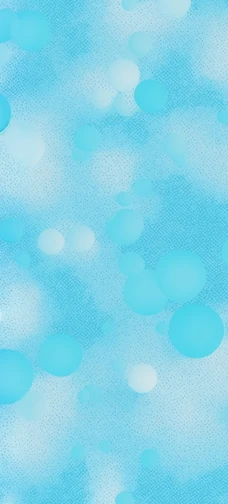 Blue Bubbles Pattern Wallpaper