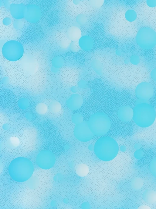 Blue Bubbles Pattern Wallpaper