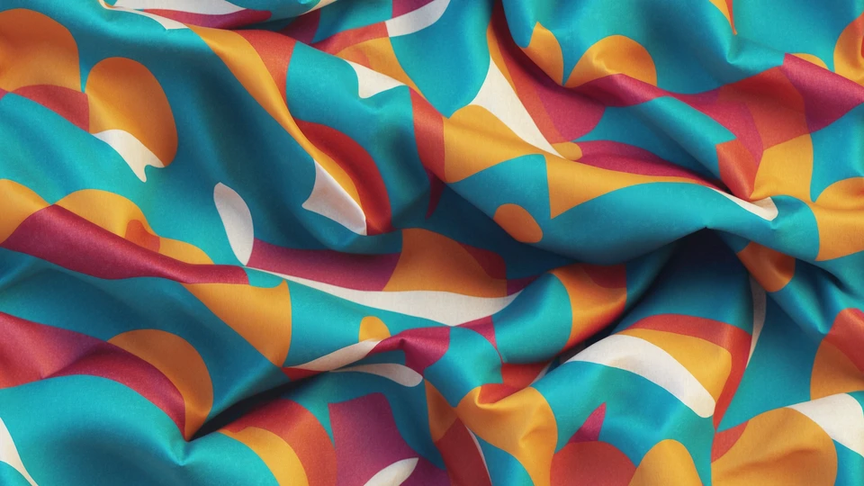 Vibrant Fabric Pattern Wallpaper