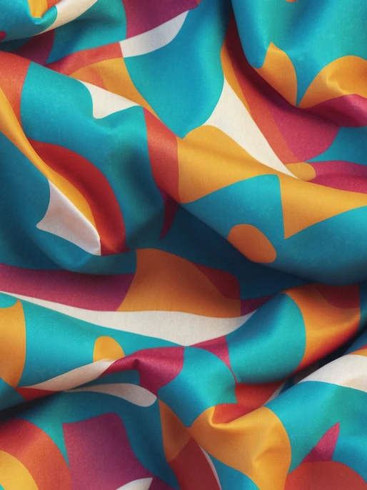 Vibrant Fabric Pattern Wallpaper