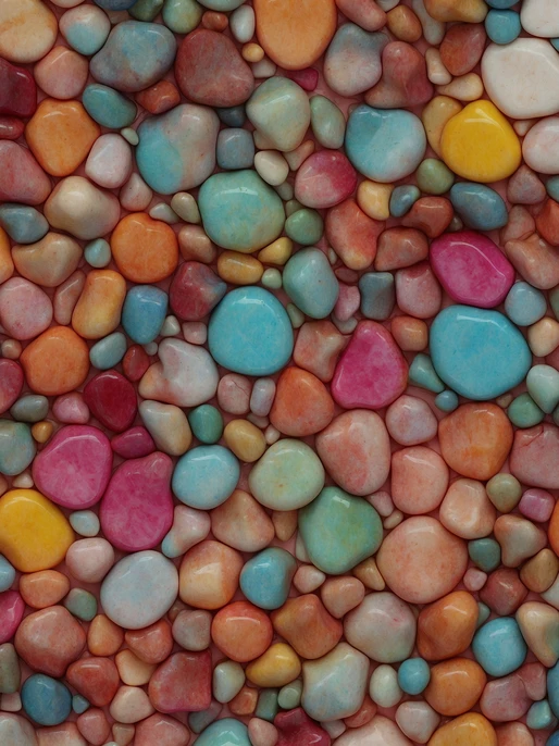 Close-Up Color Stones Pattern