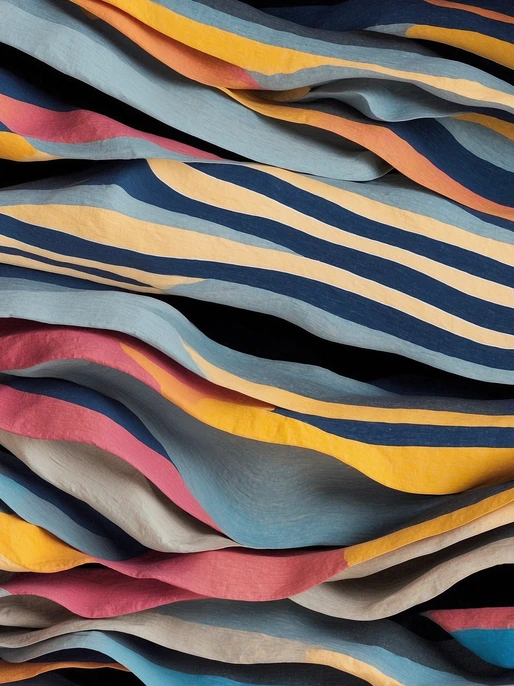 Abstract Hand-Drawn Stripes Pattern