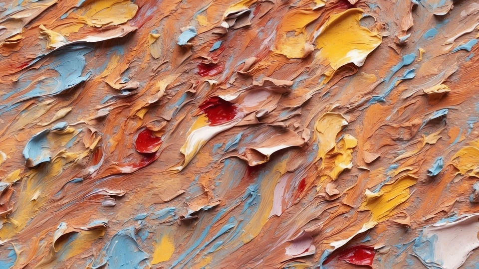 Mixed Oil Paint Background