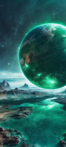 Transcendent Space Planet Background