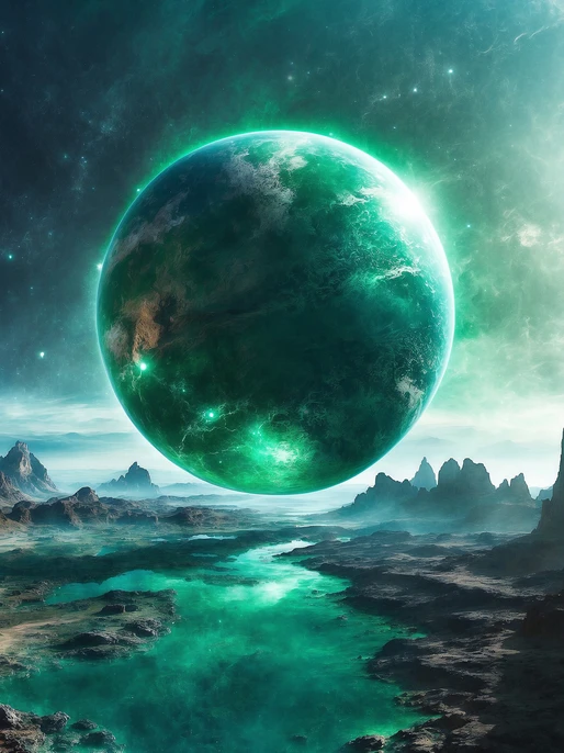 Transcendent Space Planet Background