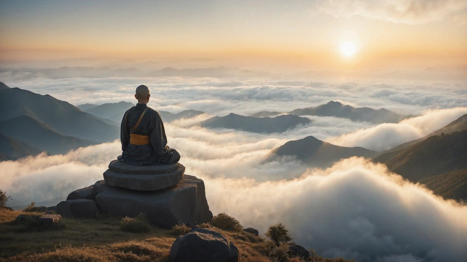 Buddhist Meditation Mountaintop