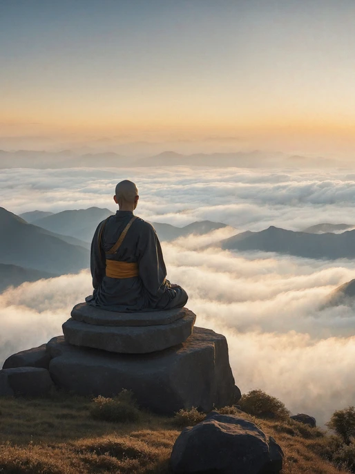 Buddhist Meditation Mountaintop