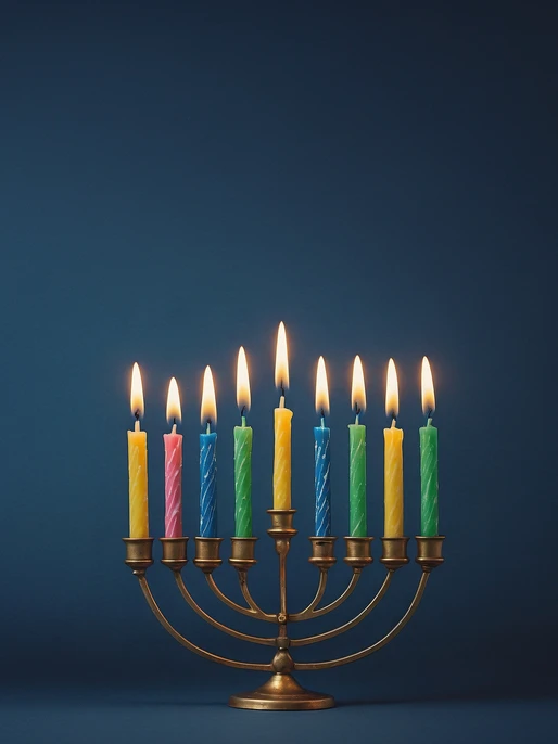 Hanukkah Candles Wallpaper