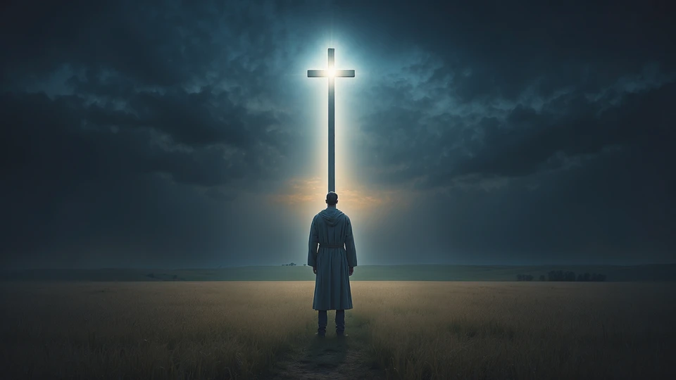 Christian Man With Christ