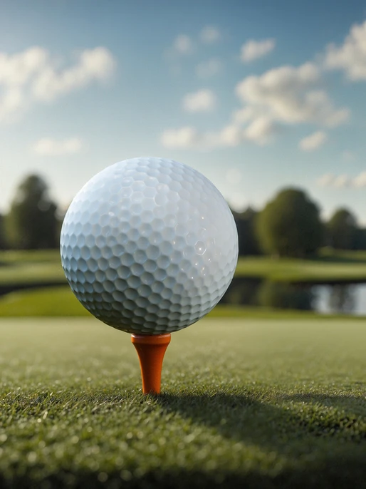 Golf Ball On A Stand