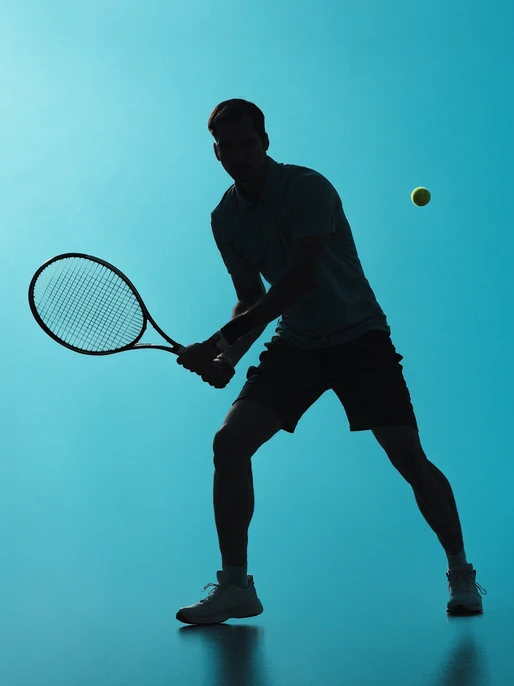 Silhouette Tennis Player Background