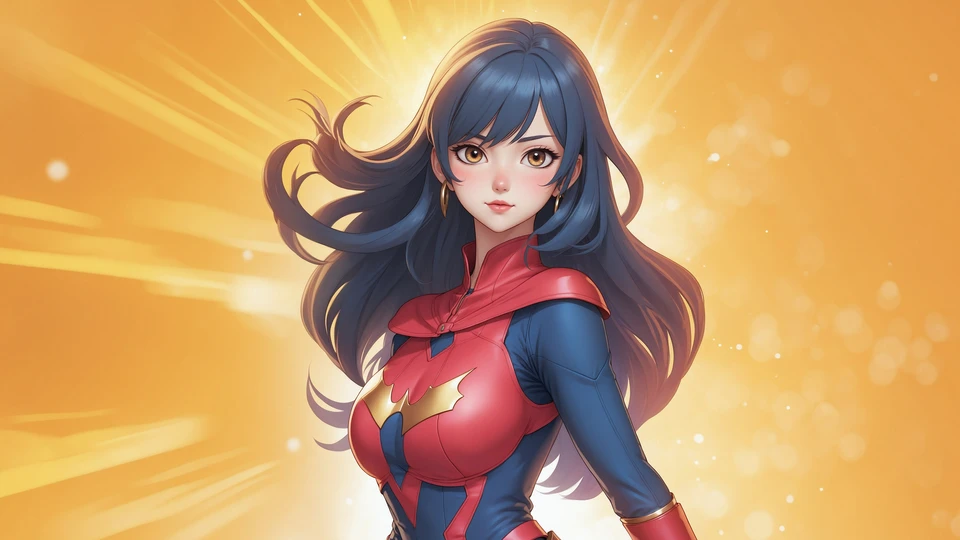 Stylish Superhero Anime Girl