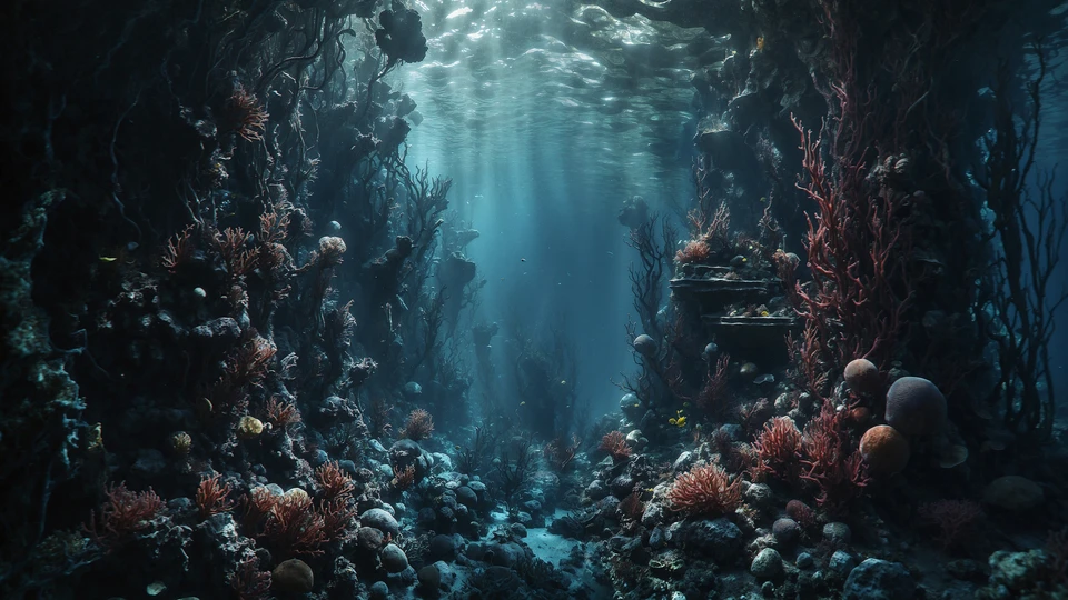 Deep Sea Abyss Background