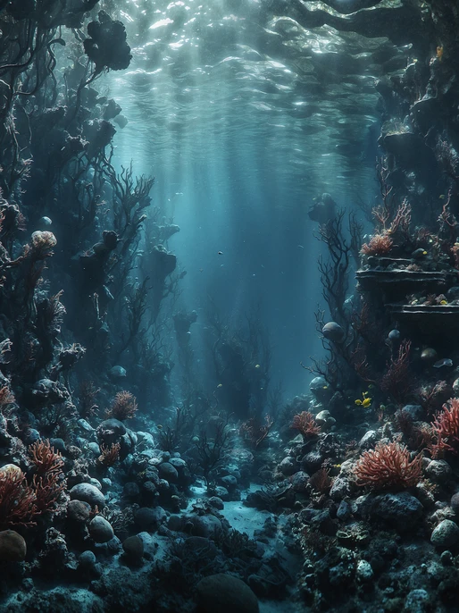 Deep Sea Abyss Background