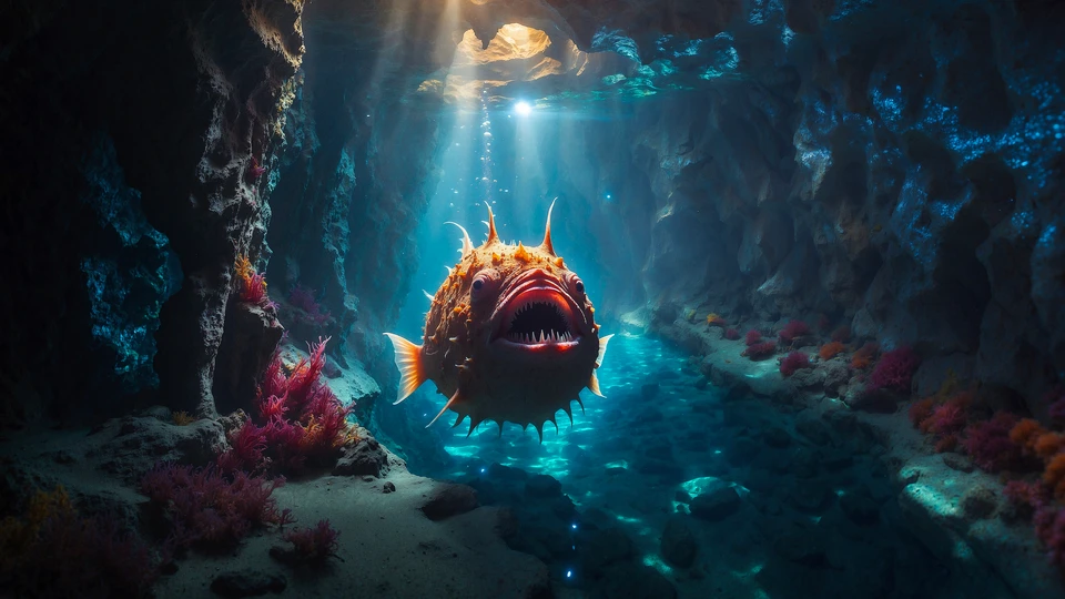 Luminous Anglerfish Screen Image