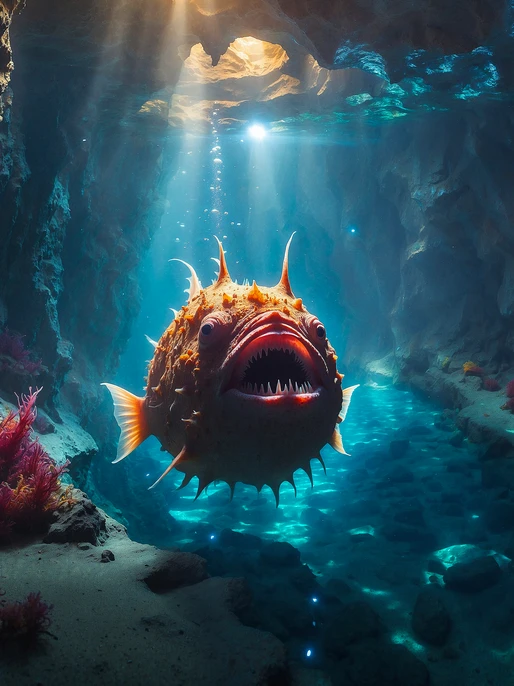 Luminous Anglerfish Screen Image