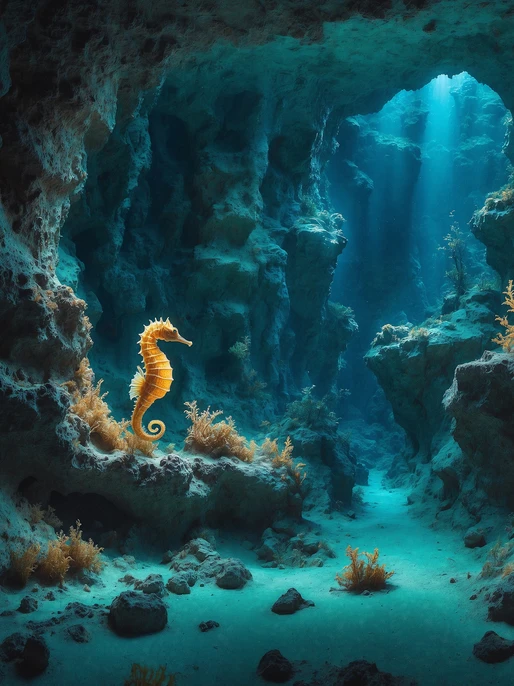 Underwater Seahorse Wallpaper