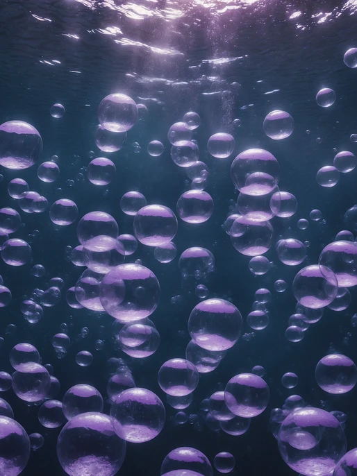 Ocean Bubbles Dark Theme Image