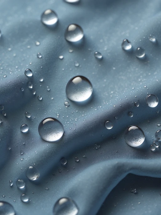 Water Drops on Fabric Wallpaper