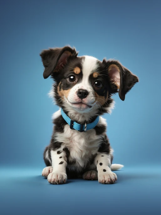 Playful Spotted Puppy Wallpaper