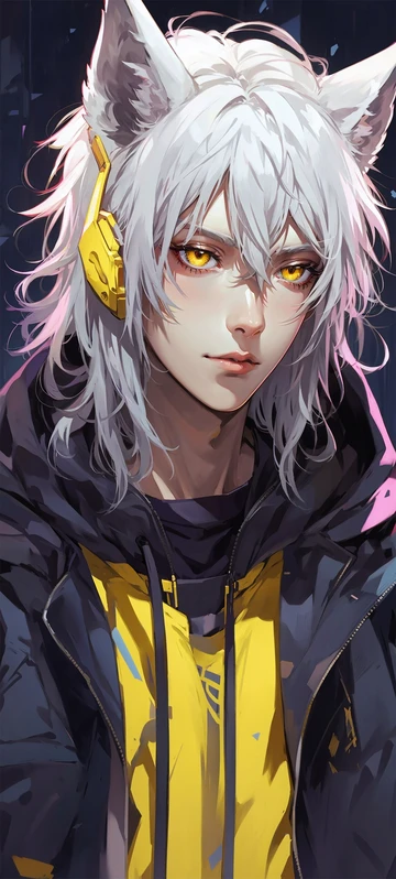 Wolf-Eared Guy Anime Wallpaper