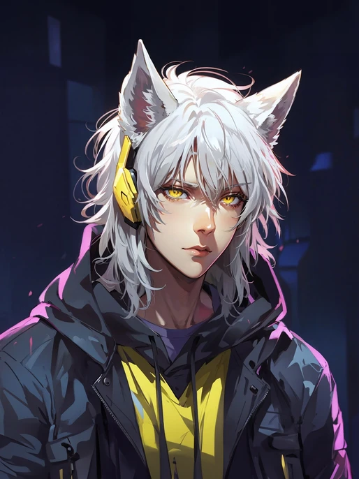 Wolf-Eared Guy Anime Wallpaper
