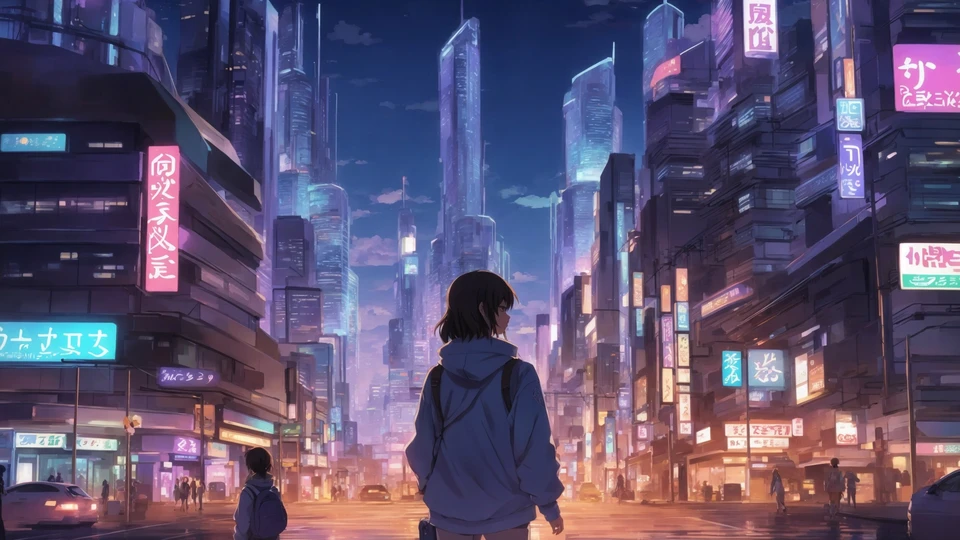 Futuristic City Anime Nights