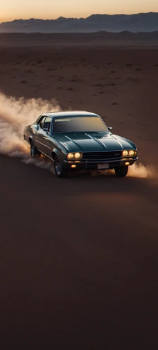 Muscle Car Sunset Drive