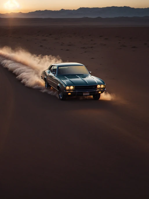 Muscle Car Sunset Drive