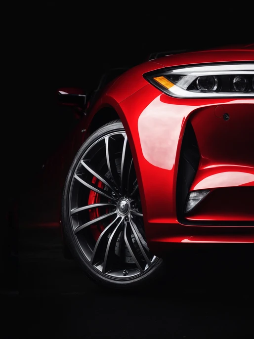 Red Sport Car Dark Wallpaper