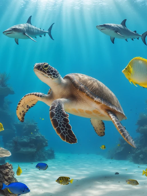 Vivid Underwater Paradise Wallpaper