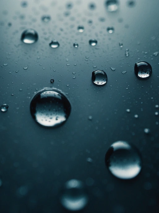 Waterdrop on Window Screen Image