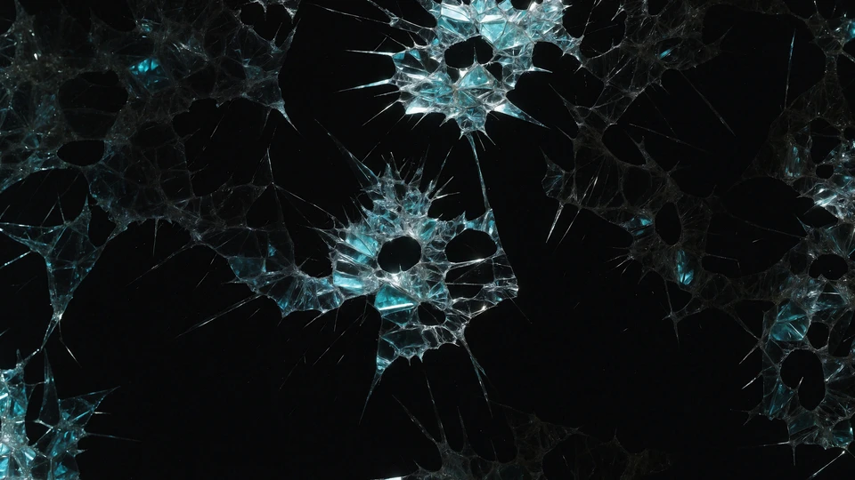 Black Shattered Glass Texture