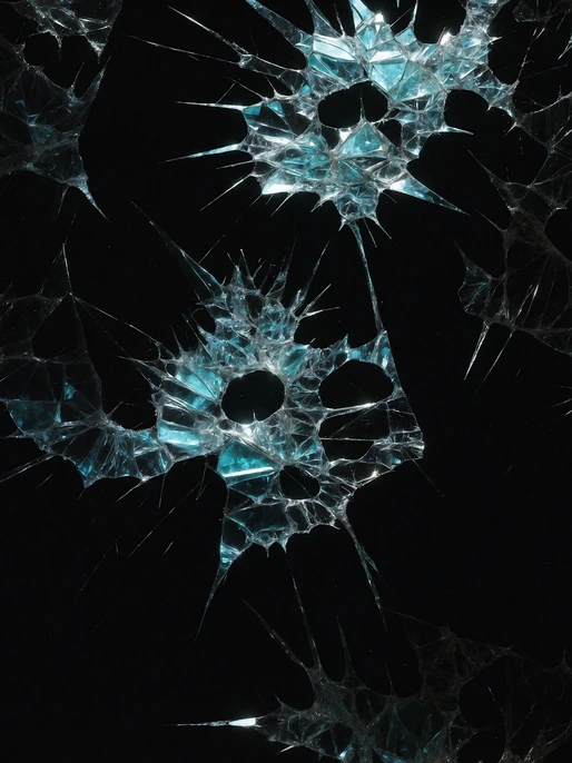 Black Shattered Glass Texture