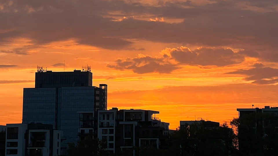 Orange City Sky Image