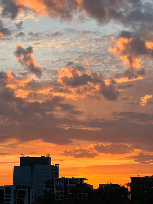 Orange City Sky Image