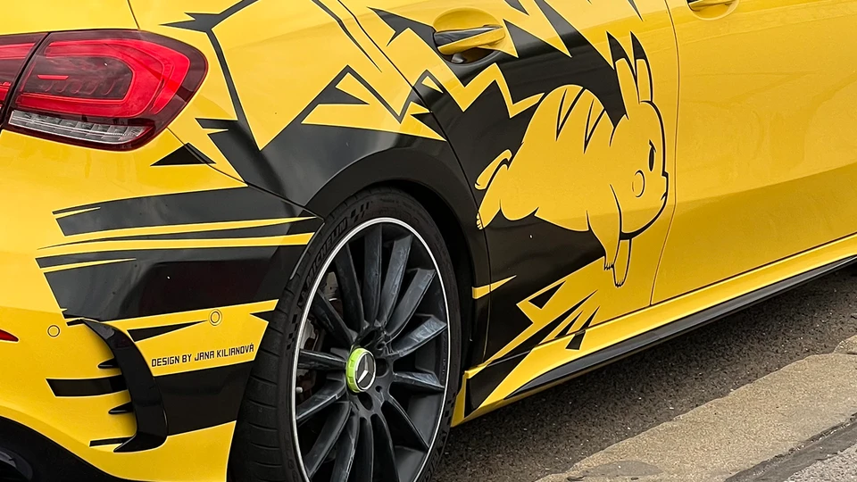Pikachu Car Wrap Background 