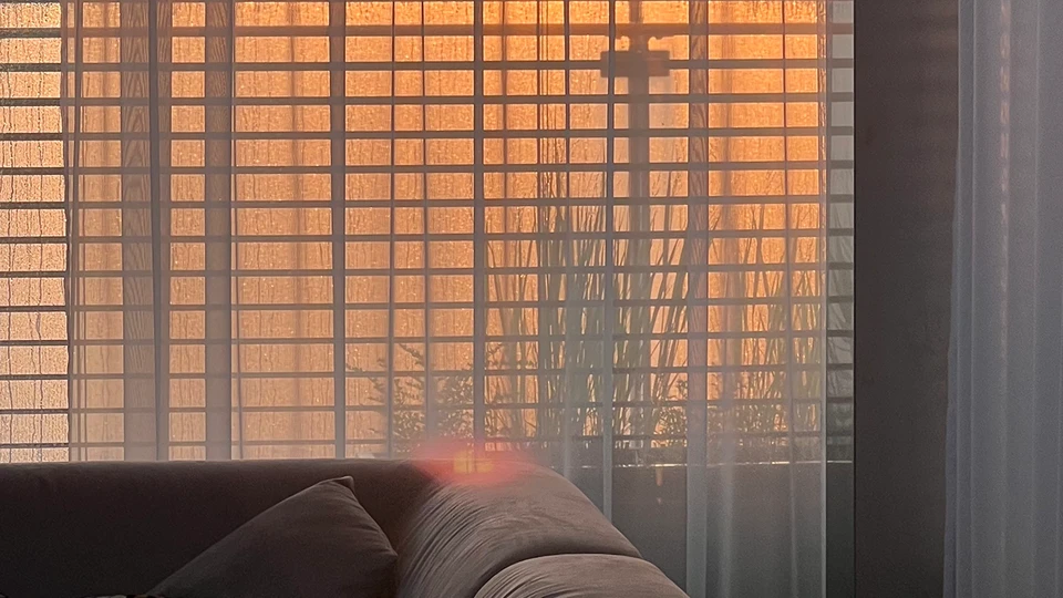 Sunset Grid Wallpaper