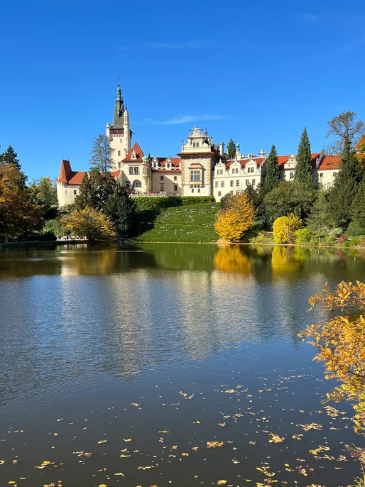 Castle Autumn Lake Image