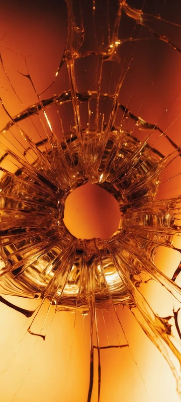 Glass Bullet Hole Image